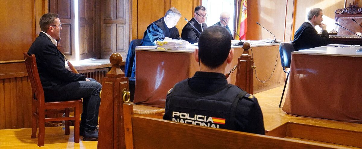 José Eirín, acusado por el crimen de Jéssica en Barro, durante el juicio