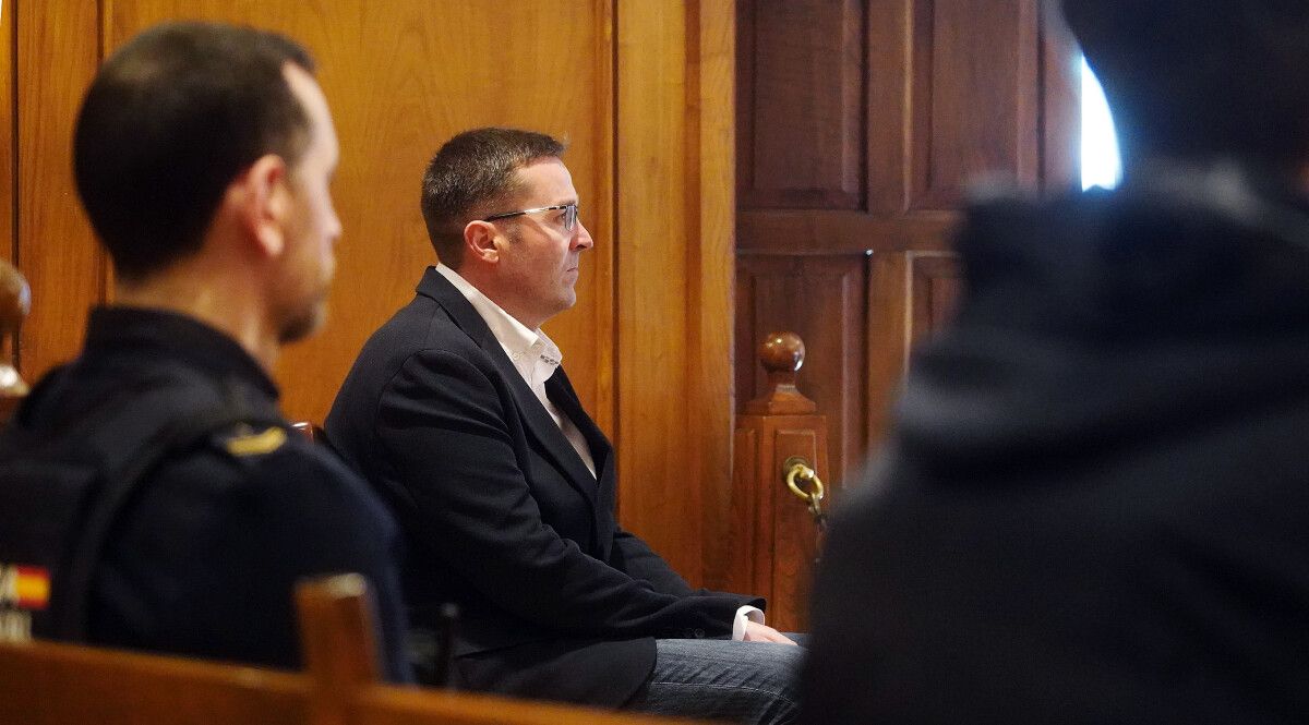 José Eirín, acusado por el crimen de Jéssica en Barro, durante el juicio