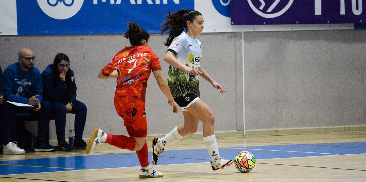 Partido de liga entre Marín Futsal e Poio Pescamar na Raña