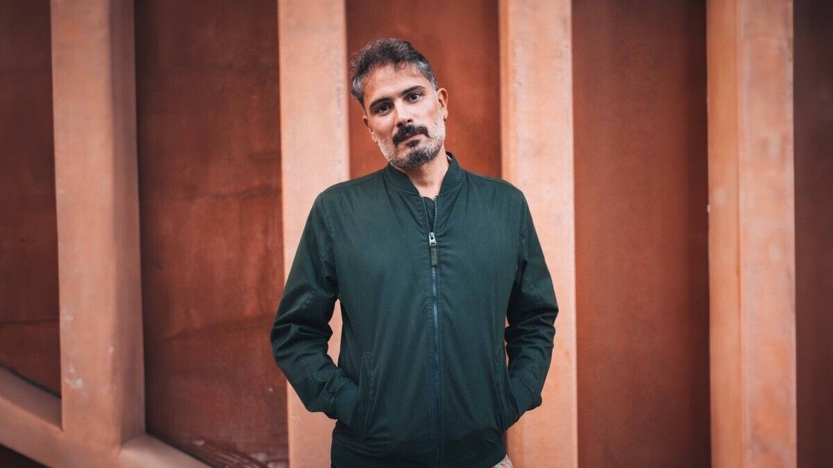O músico pontevedrés Anxo Araújo