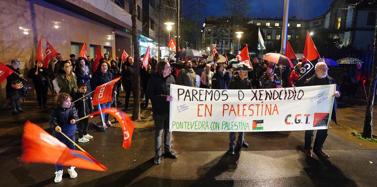 Manifestación 'Solidariedade con Palestina. Paremos o xenocidio'