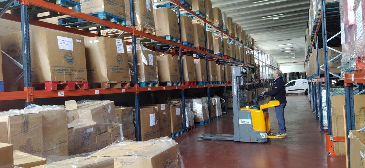 Almacén da Fundación Provincial Banco de Alimentos en Vigo