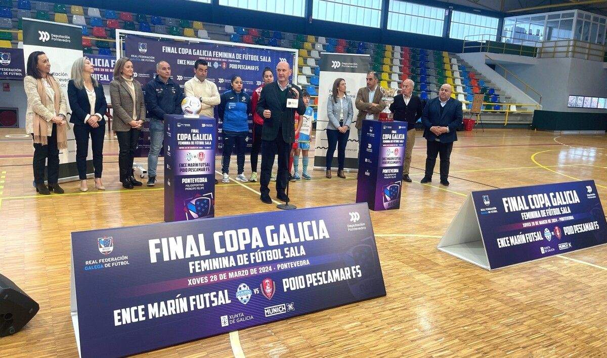 Presentación de la final de la Copa Galicia de fútbol sala