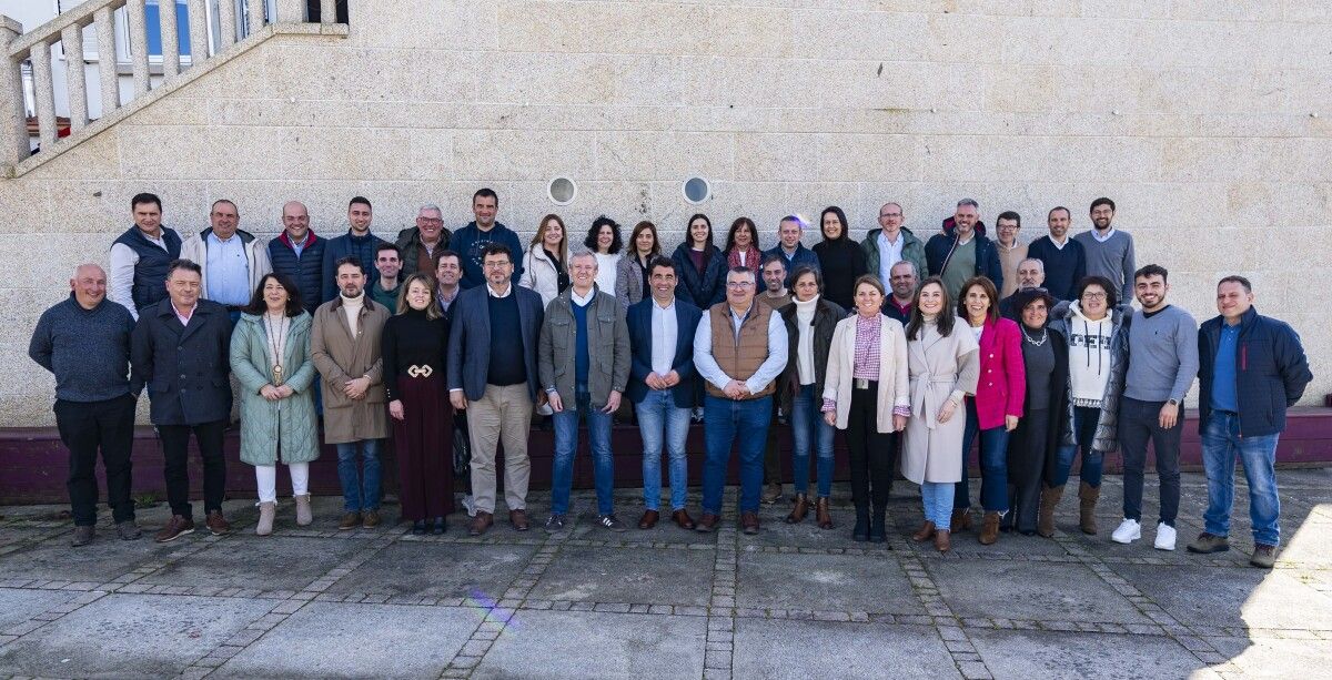 Alfonso Rueda se acercó a la romería de As Cabezas