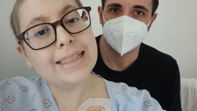 Estefanía Blanco e Luis Miguel Diaz, no Hospital Montecelo Estefanía Blanco e Luis Miguel Diaz, no Hospital Montecelo