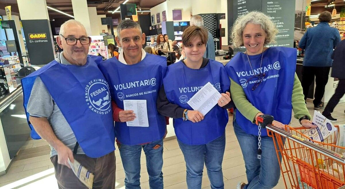 Persoal voluntario do Banco de Alimentos