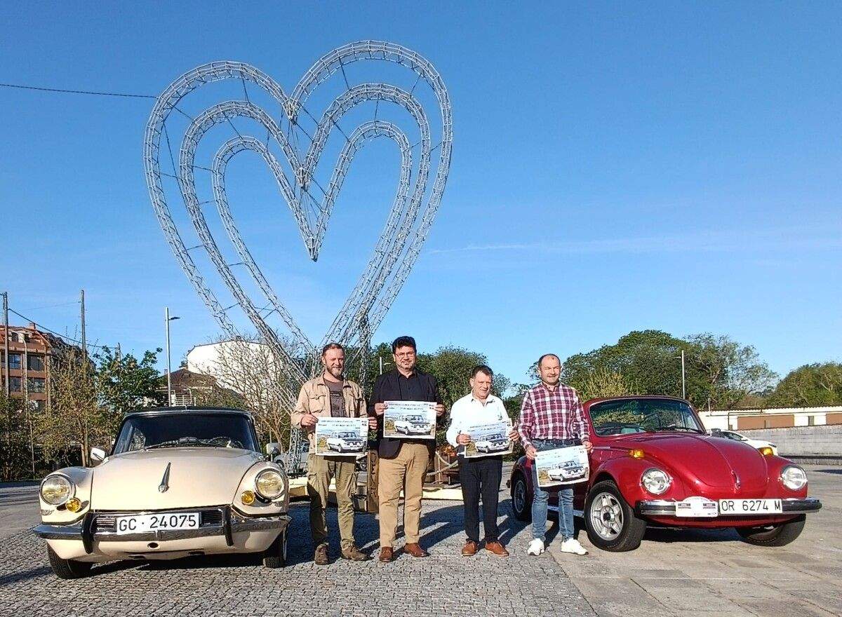 Presentación da segunda xuntanza de coches clásicos en Meaño