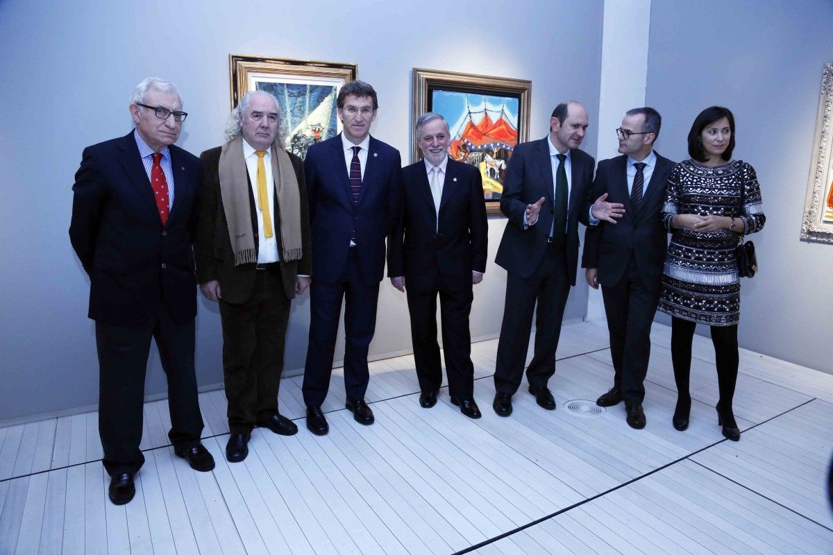 Inauguración da exposición do pintor José María Barreiro no Sexto Edificio do Museo