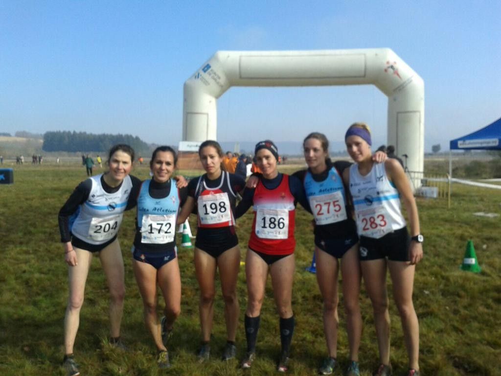 Gañadoras da carreira feminina do campionato galego de cross