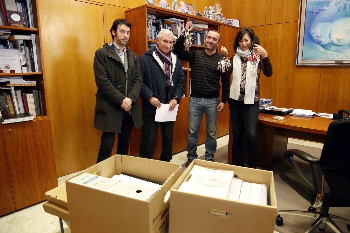 Entrega das chaves do Sexto Edificio do Museo á Deputación
