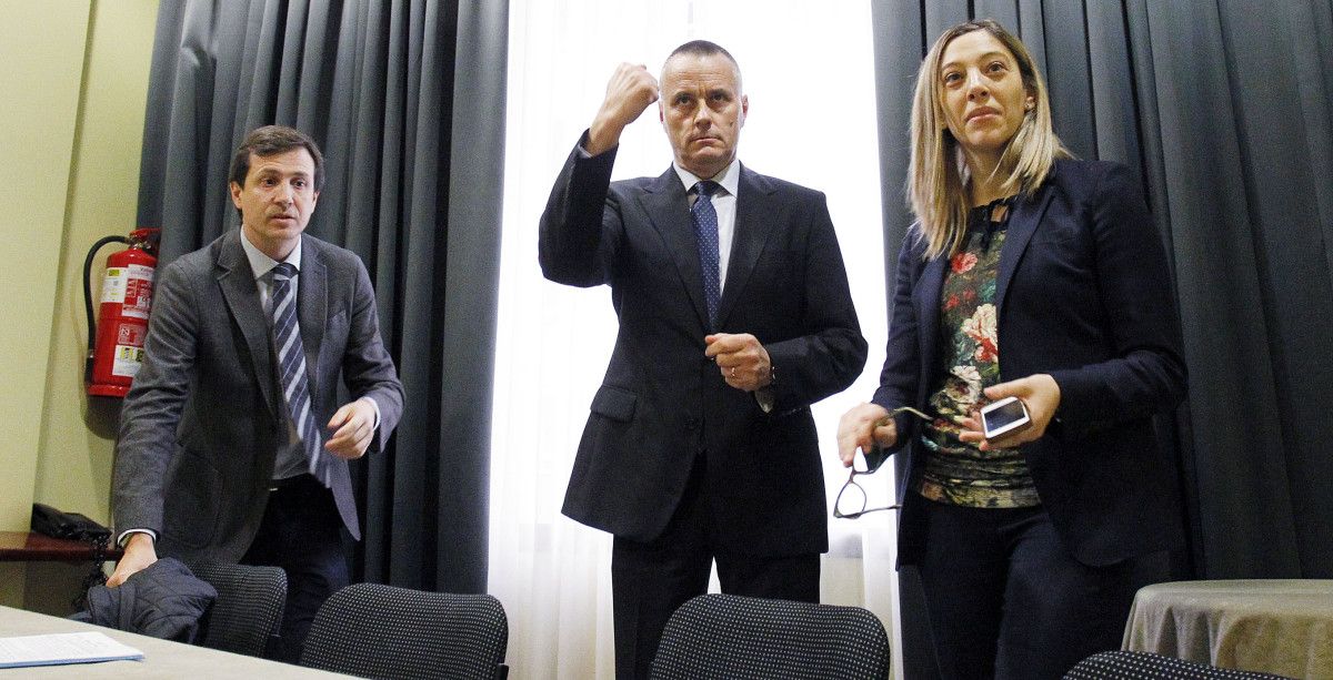 José Manuel Valenzuela  Jorge Cebreiros e Lucía Pedroso