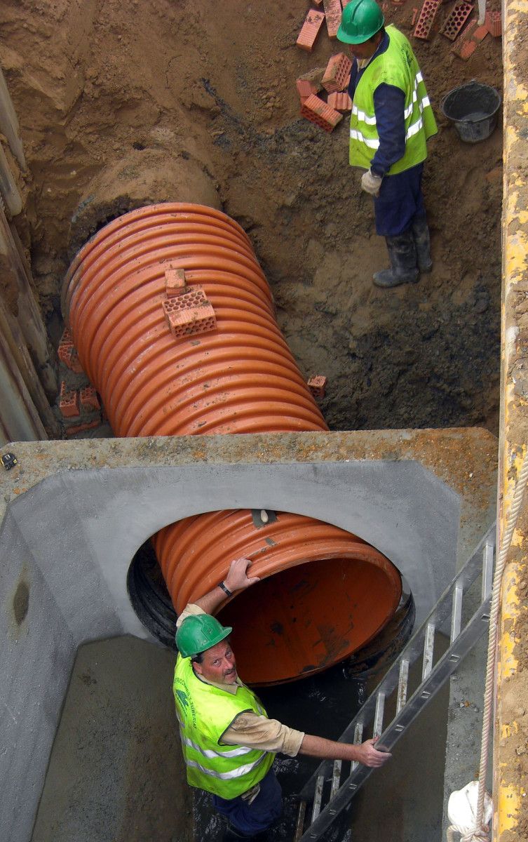 Obras de saneamento