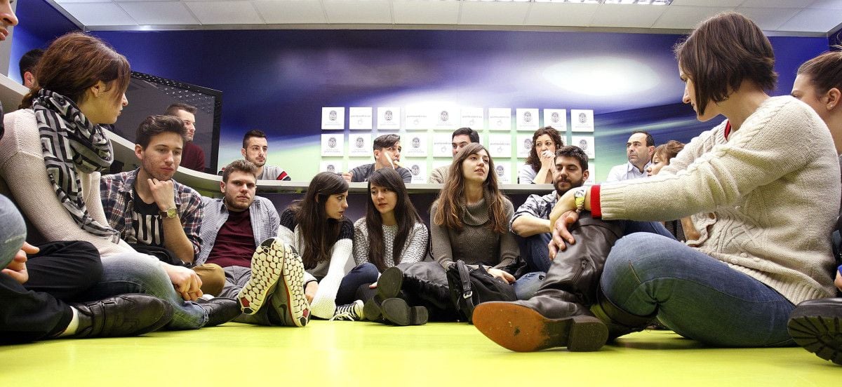 Recepción en el Concello a los participantes en el intercambio Grecia-Galicia