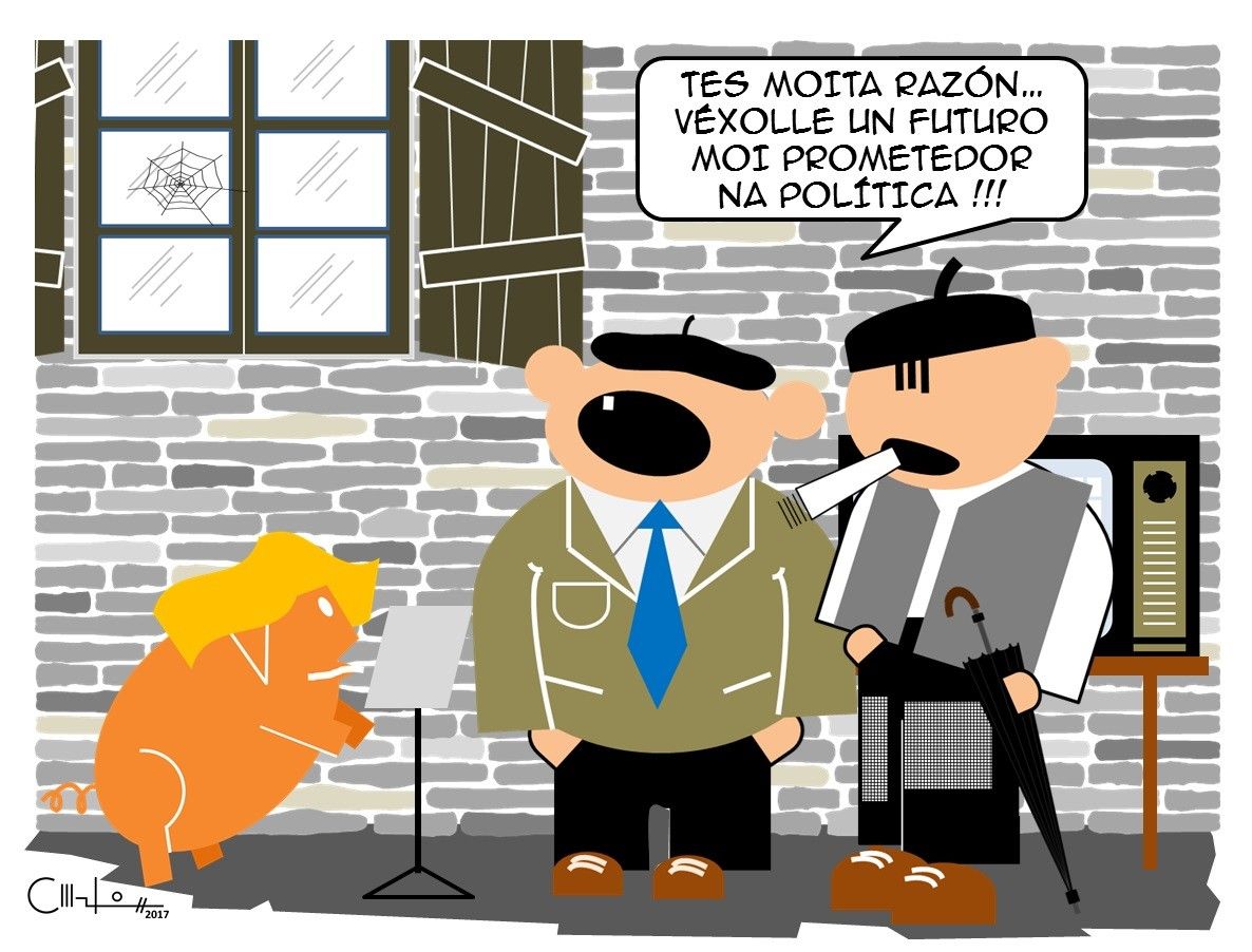 Os Recortiños: Chusky político