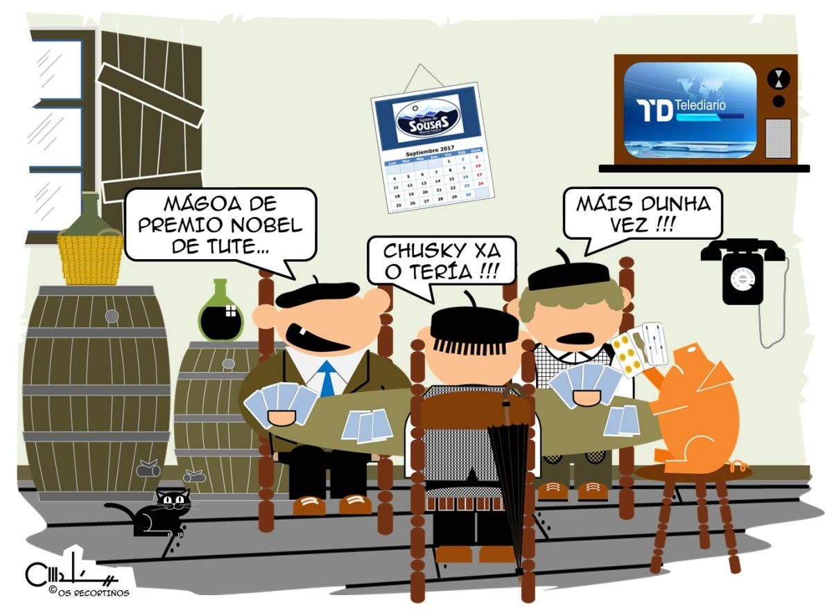 Os Recortiños, Chusky, premio Nobel