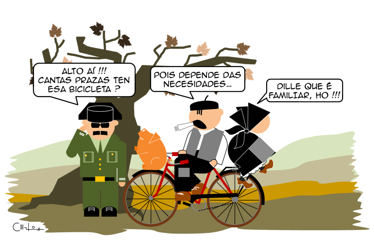Os Recortiños: Bicicleta familiar