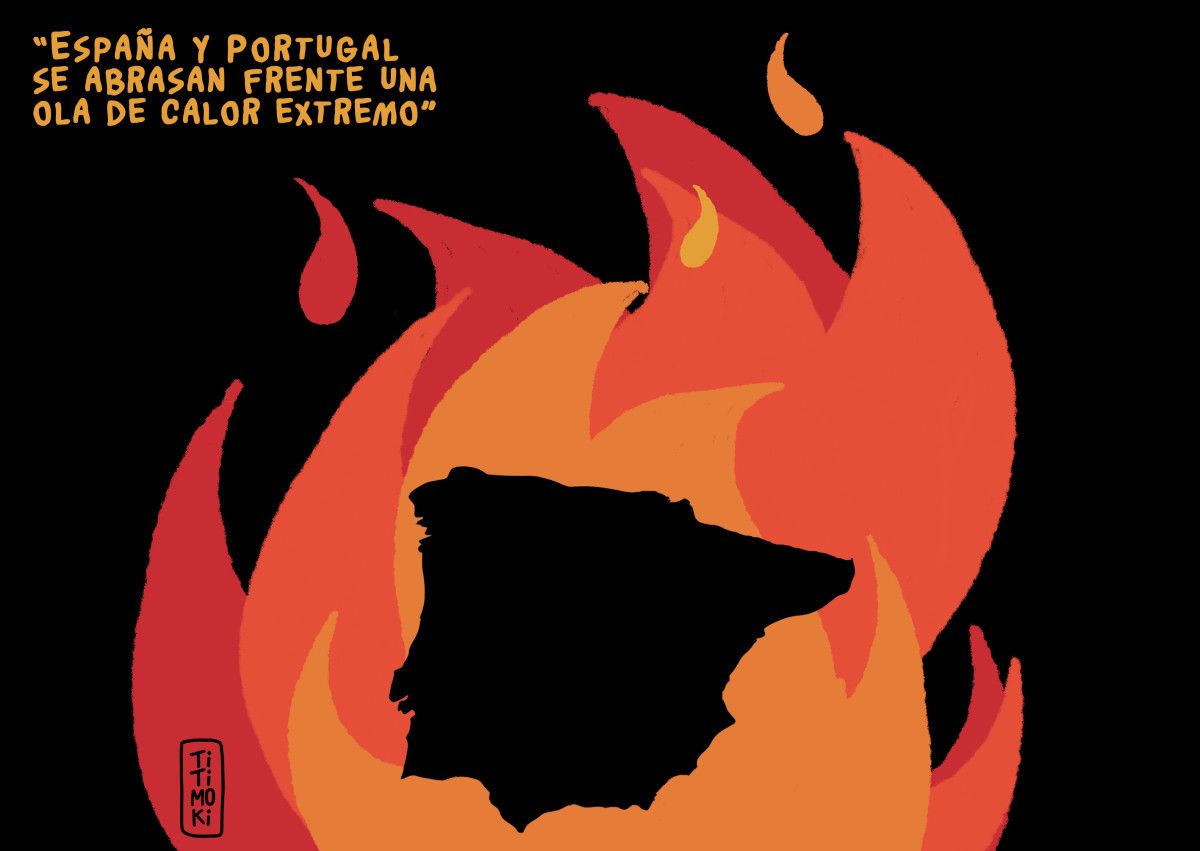 Ola de calor en España y Portugal