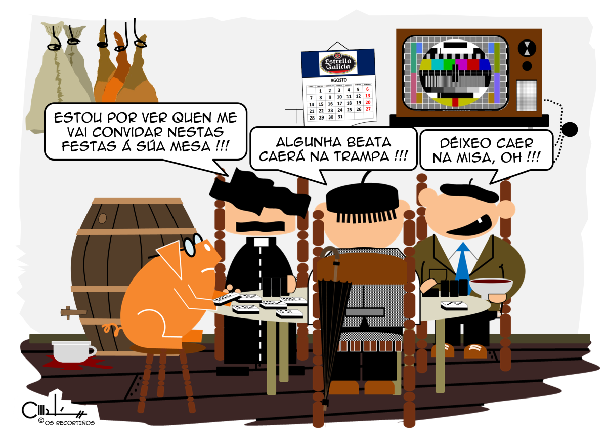 Os Recortiños: Convidar o cura