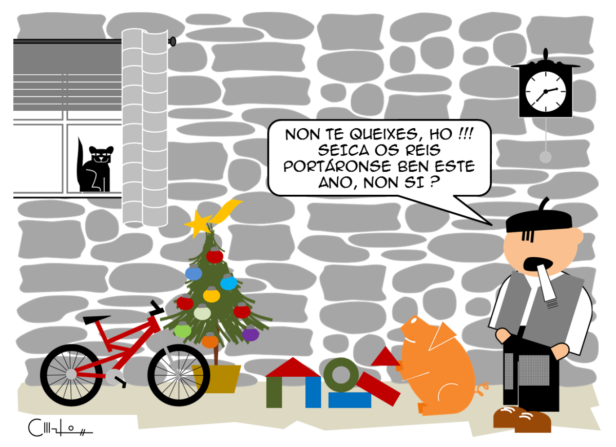 Os Recortiños: Bicicleta por Reis