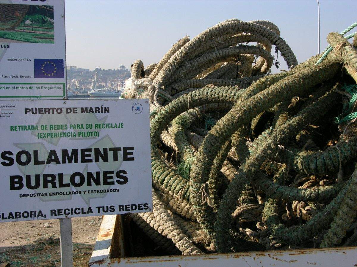 Residuos retirados en el Puerto de Marín