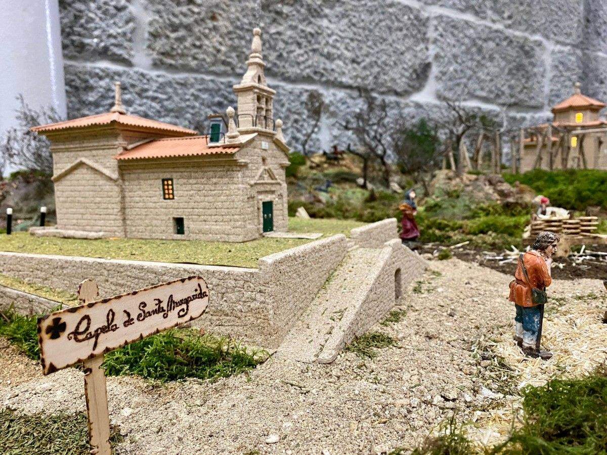 Iluminación e belén artesanal do Nadal 2022 en Moraña