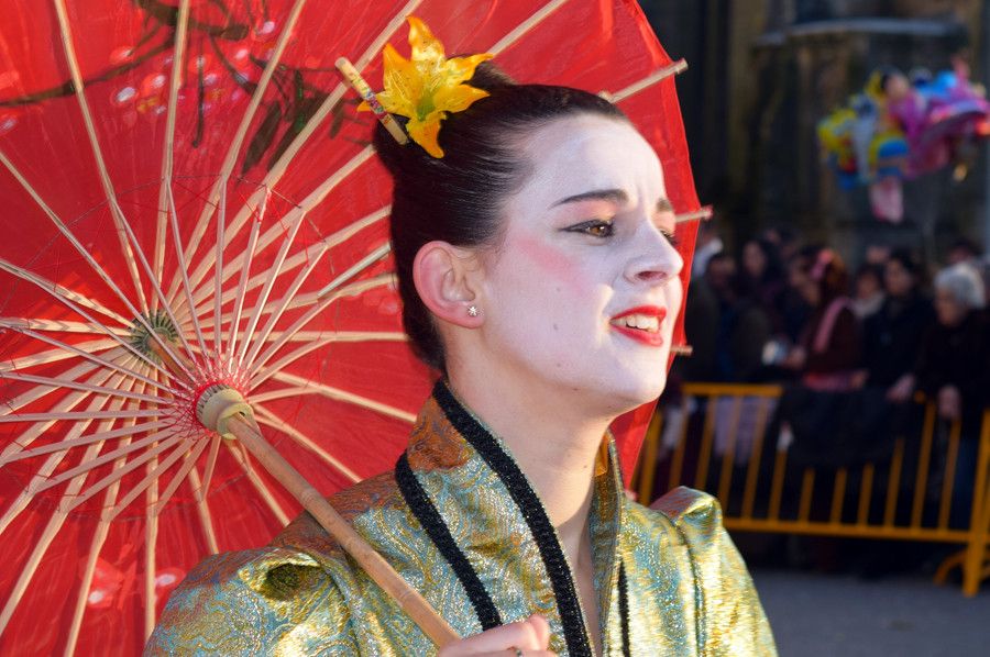 Desfile do sábado de Entroido en Pontevedra