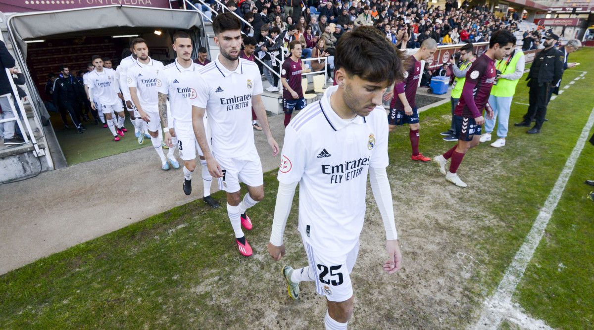Partido de Primera RFEF entre Pontevedra CF e Real Madrid Castilla da tempada 22-23