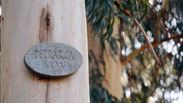 'Petrarca' de Ian Hamilton Finlay en la Illa do Covo 'Petrarca' de Ian Hamilton Finlay en la Illa do Covo