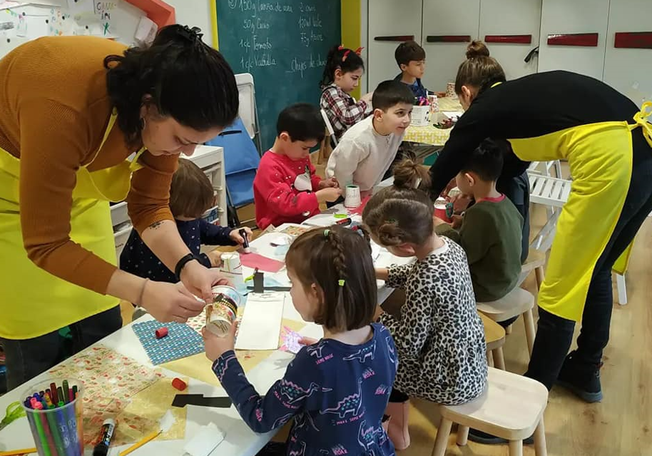 Os escolares participan en numerosas actividades no Ganapán