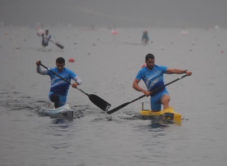 Diego Romero e Tono Campos durante o Campionato Galego de Inverno