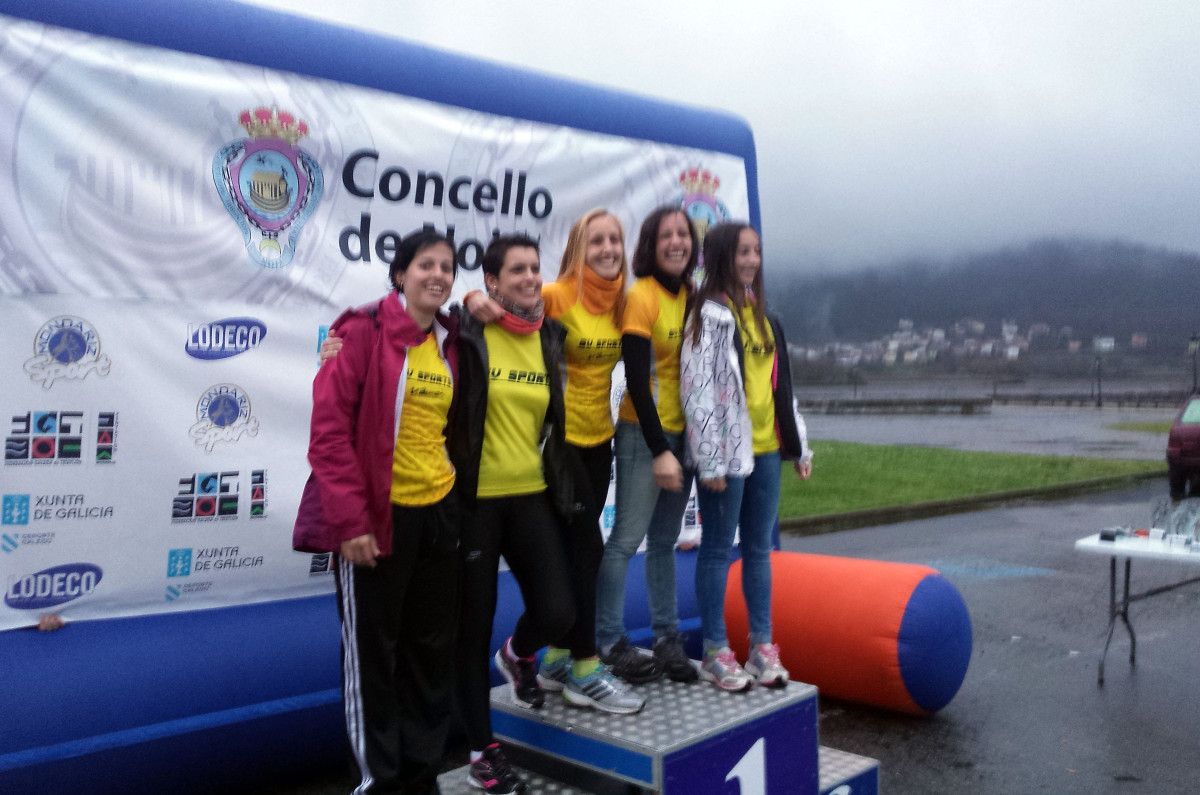 Equipo femenino del GV Sports en el IV Duatlón Concello de Noia