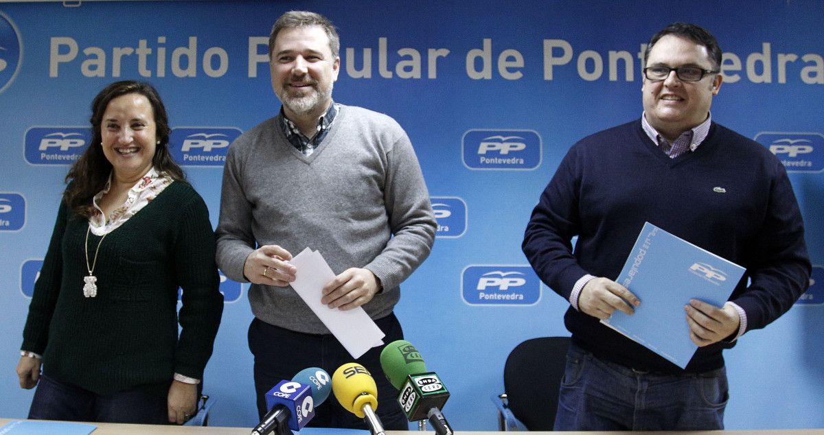 María José Rodríguez Teso, Jacobo Moreira y Tomás Abeigón
