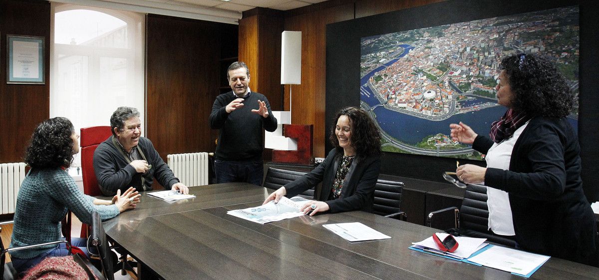 Xuntanza do alcalde con membros da Asociación para a Interpretación do Patrimonio