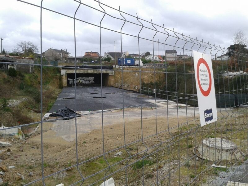 Obras del AVE en Lérez