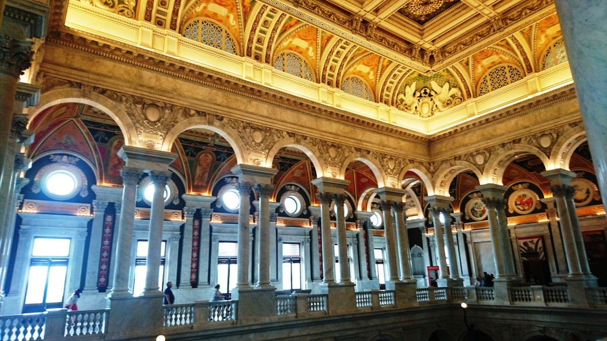 Vestíbulo da Biblioteca do Congreso