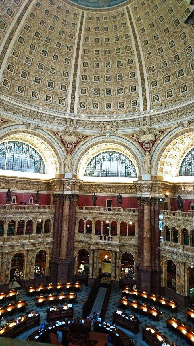 Sala de lectura da Biblioteca do Congreso
