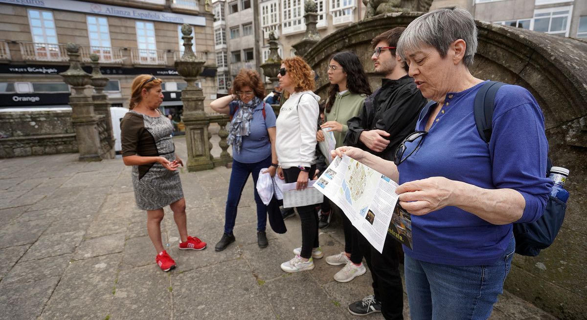 Turistas en Pontevedra