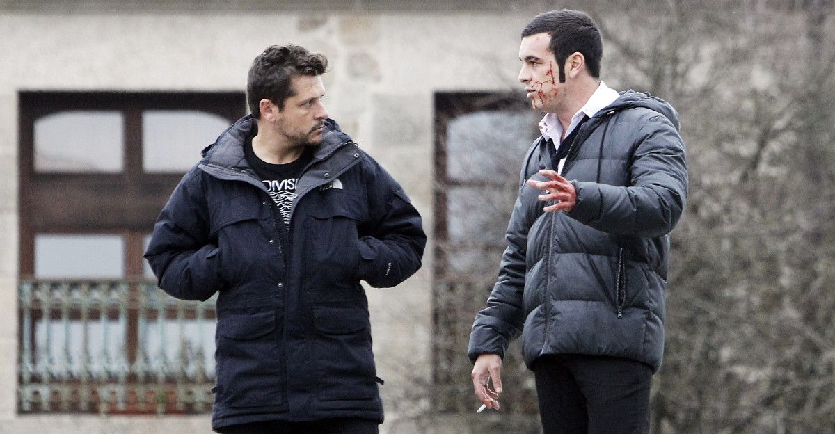 Rodaje en Pontevedra de la película "Toro", con Mario Casas como protagonista
