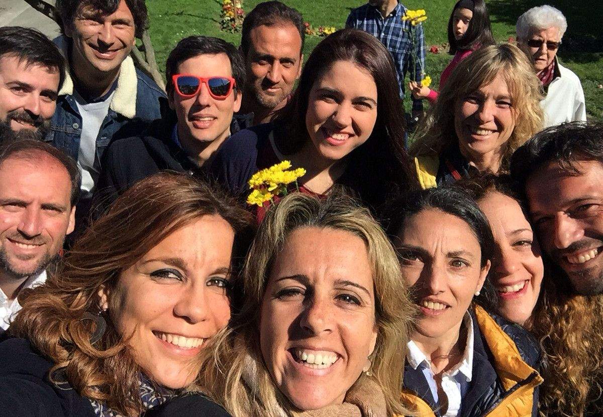Selfie electoral dos candidatos de Tod@s por Pontevedra