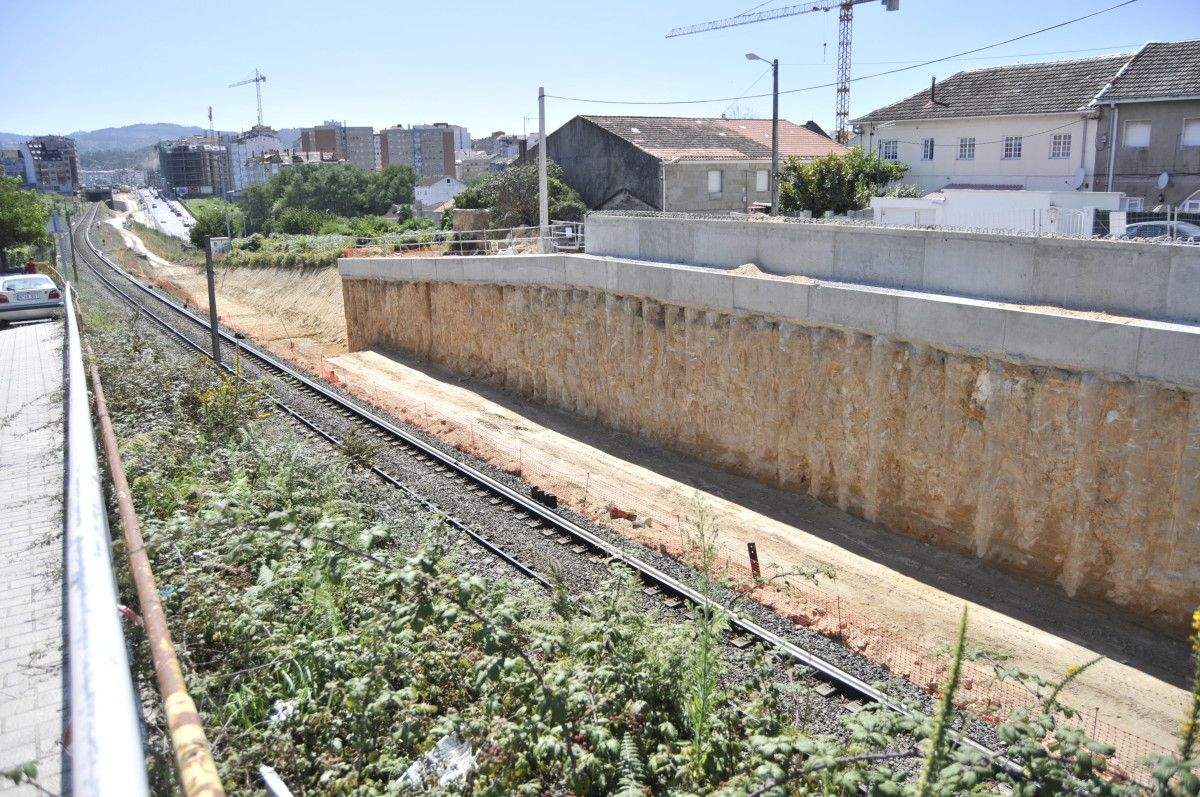Obras del AVE en Pontevedra