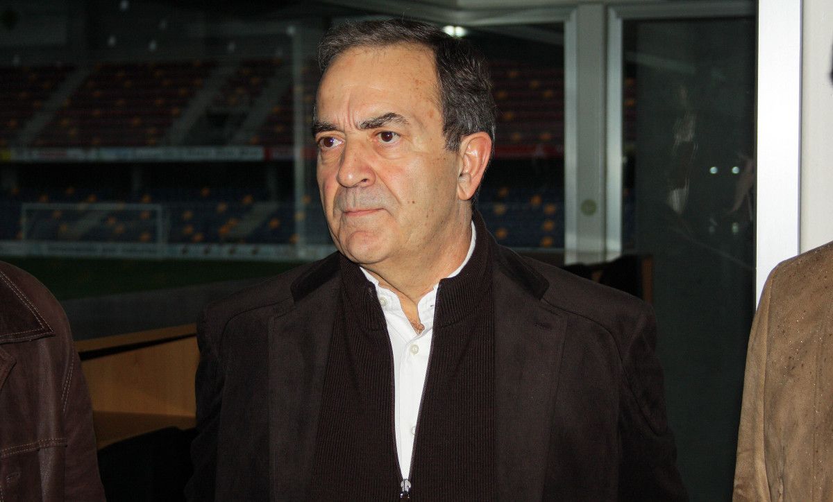 Raúl López el día que firmó su adhesión al convenio de acreedores del Pontevedra
