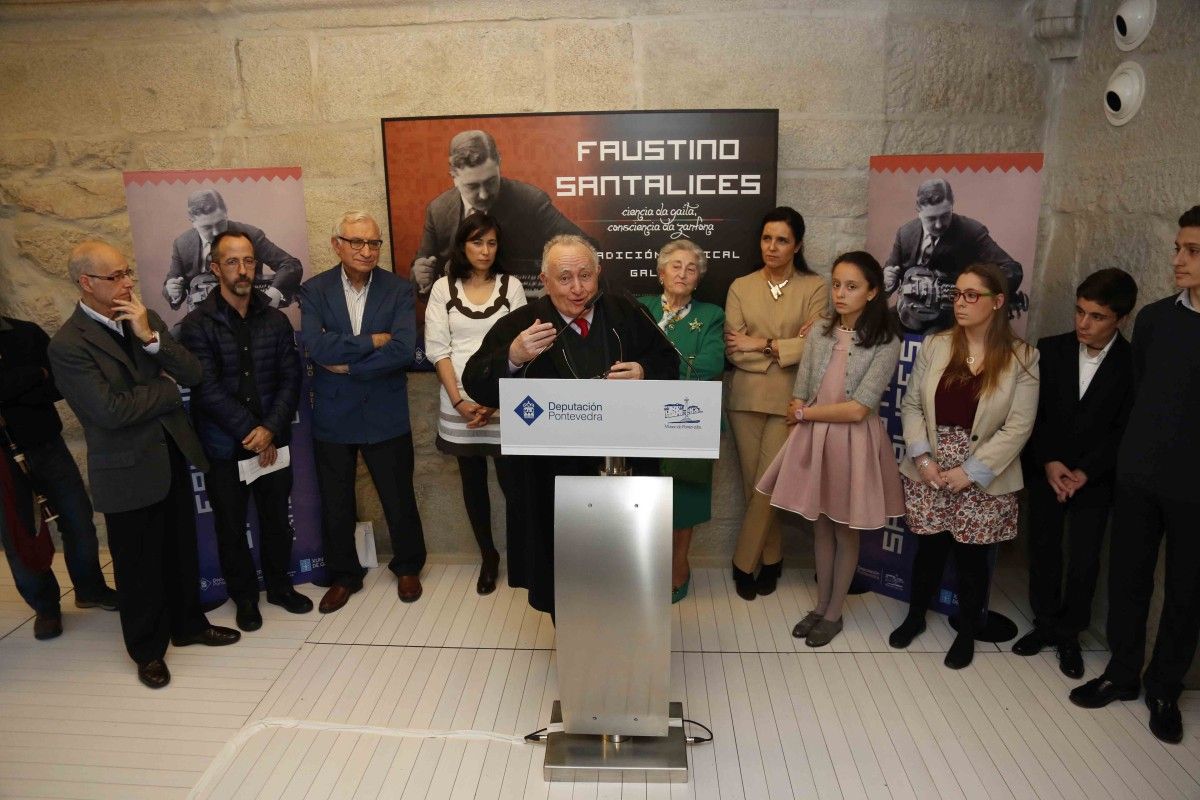 Inauguración da exposición "Faustino Santalices. Tradición Musical Galega"