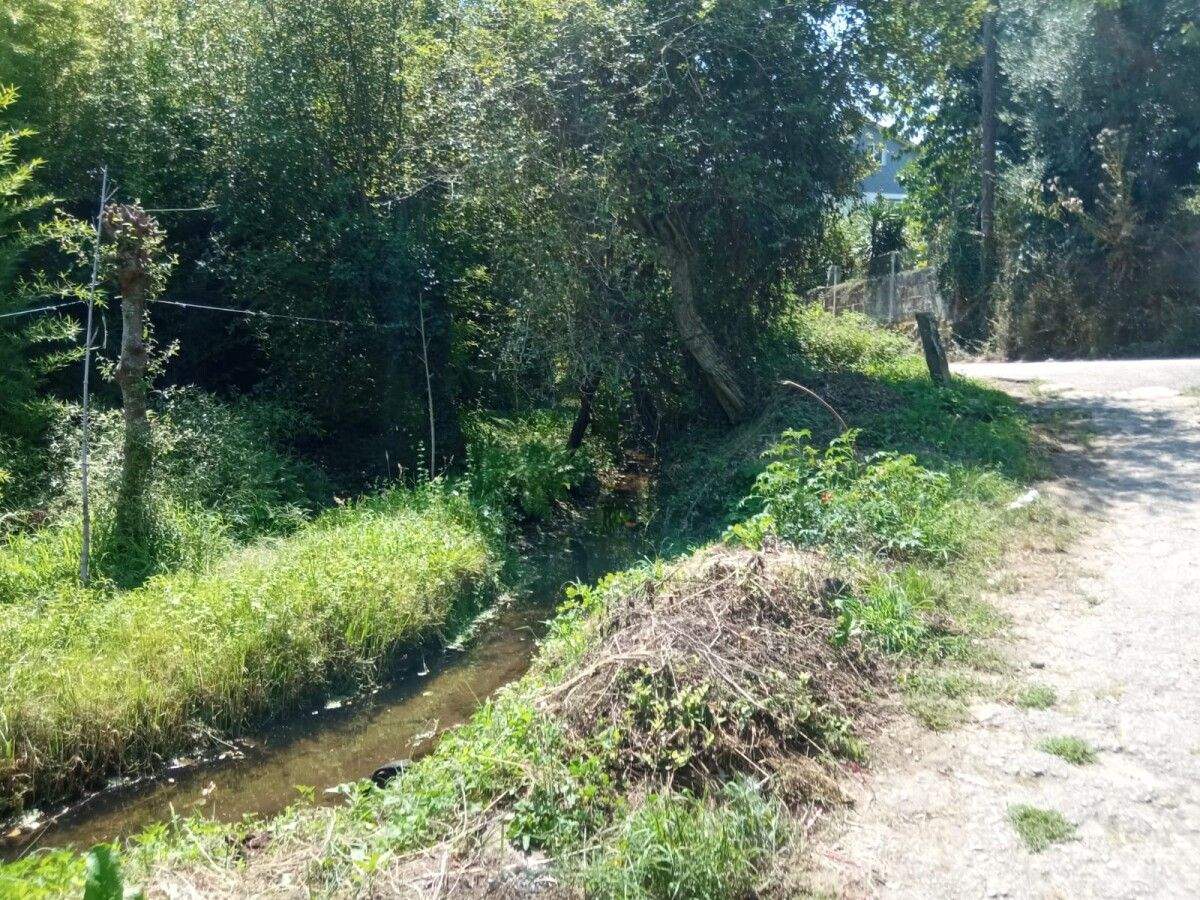 Acondicionamento do terreo para poder executar as obras de saneamento no río Lameira