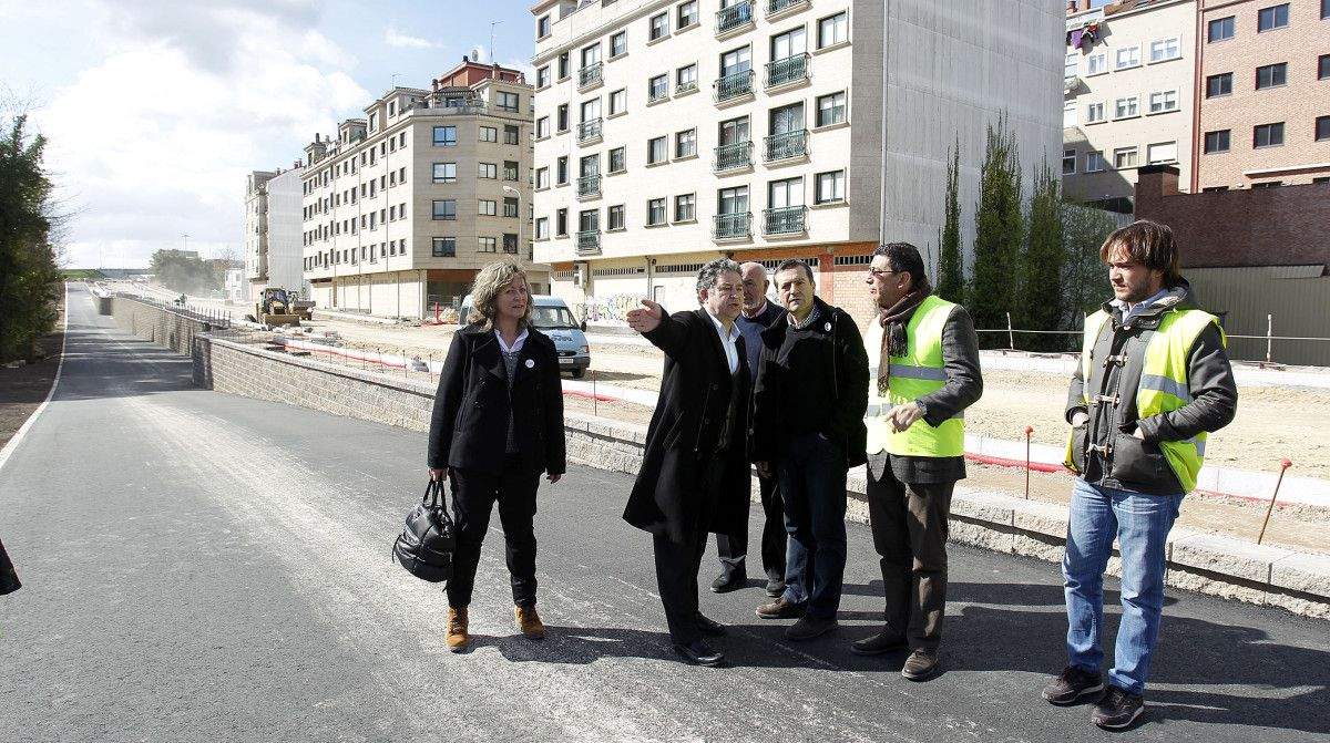 Obras de desdobramento da avenida de Vigo