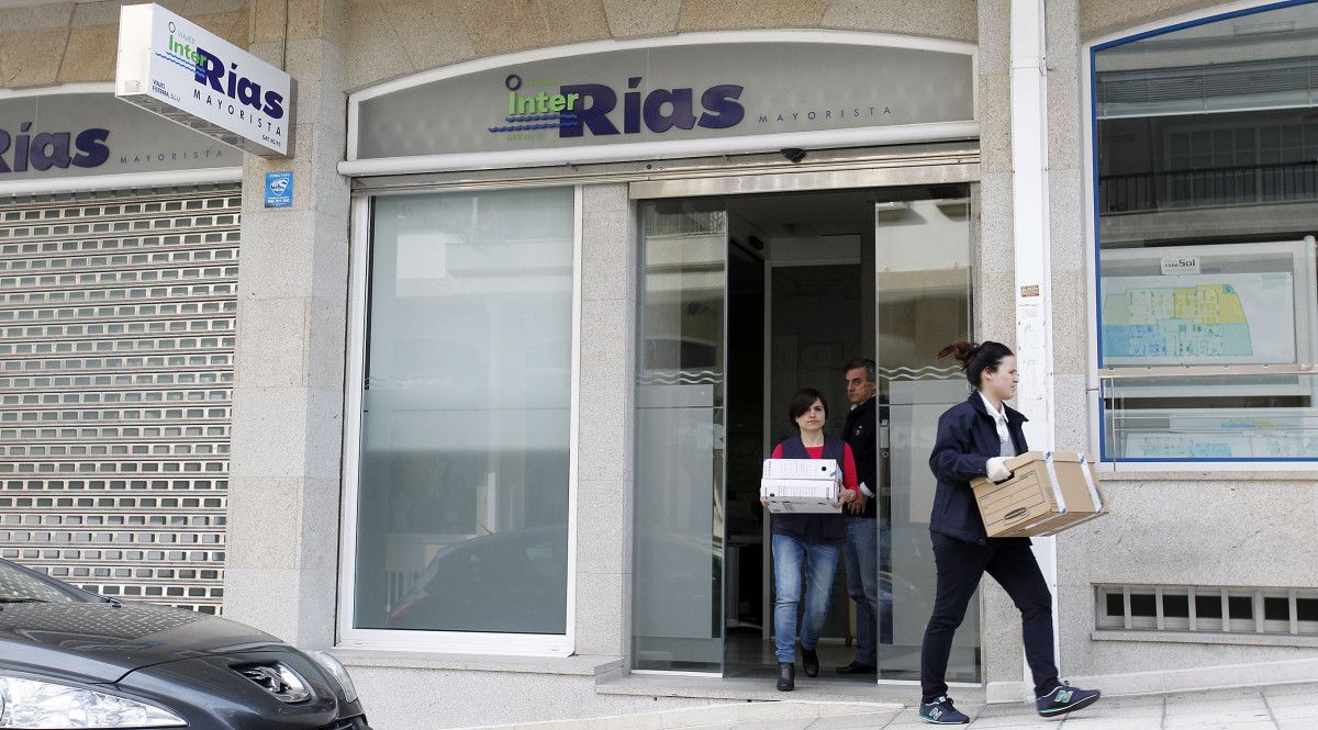 Registro de agentes del SVA en una de lças sedes de InterRías en Sanxenxo