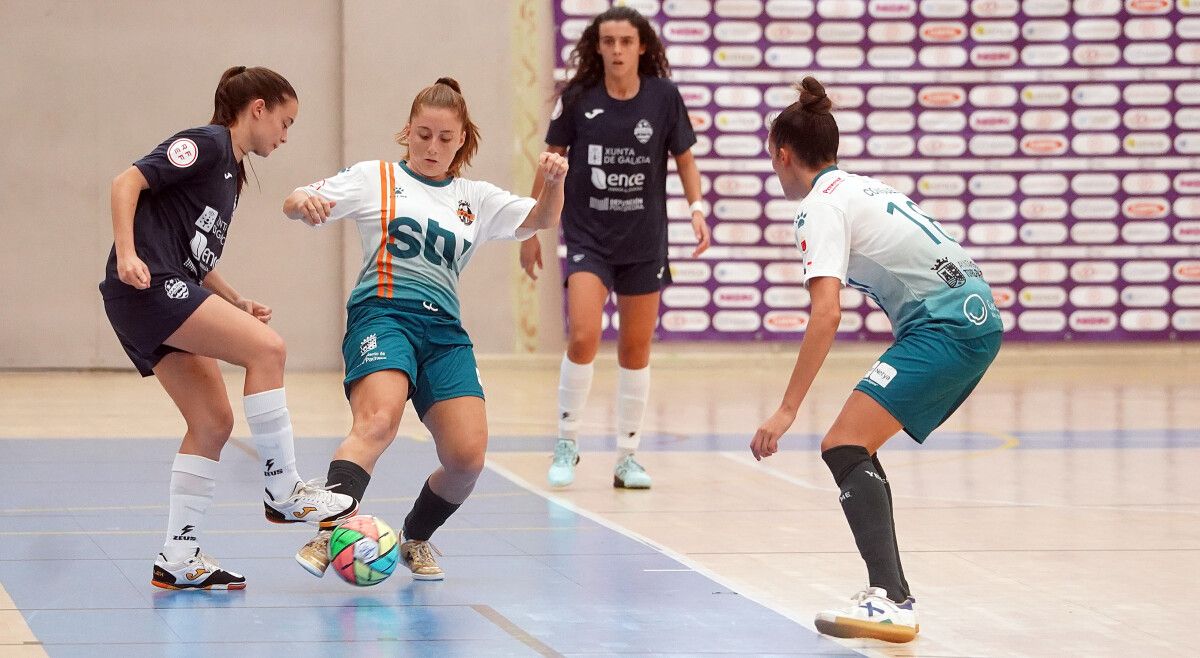 Partido de liga entre Marín Futsal e STV Roldán na Raña