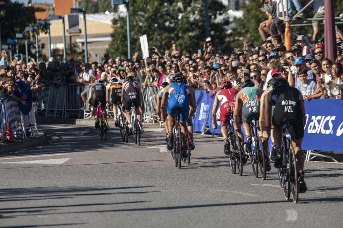 Carrera elite masculina da Gran Final das Series Mundiais de Tríatlon en Pontevedra