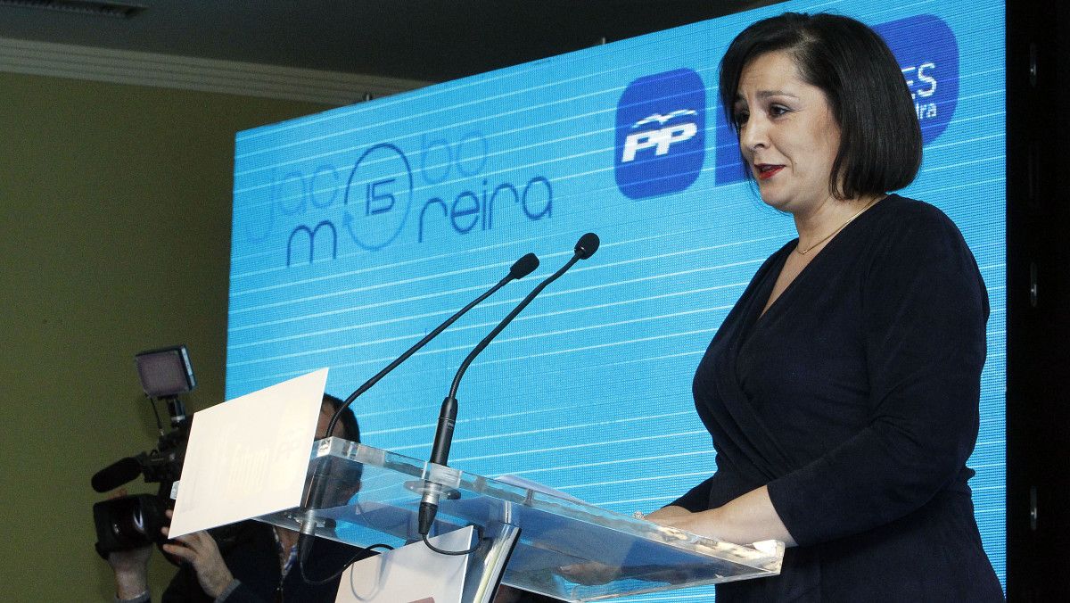 Aurora Cañizares, en la presentación de Jacobo Moreira como candidato