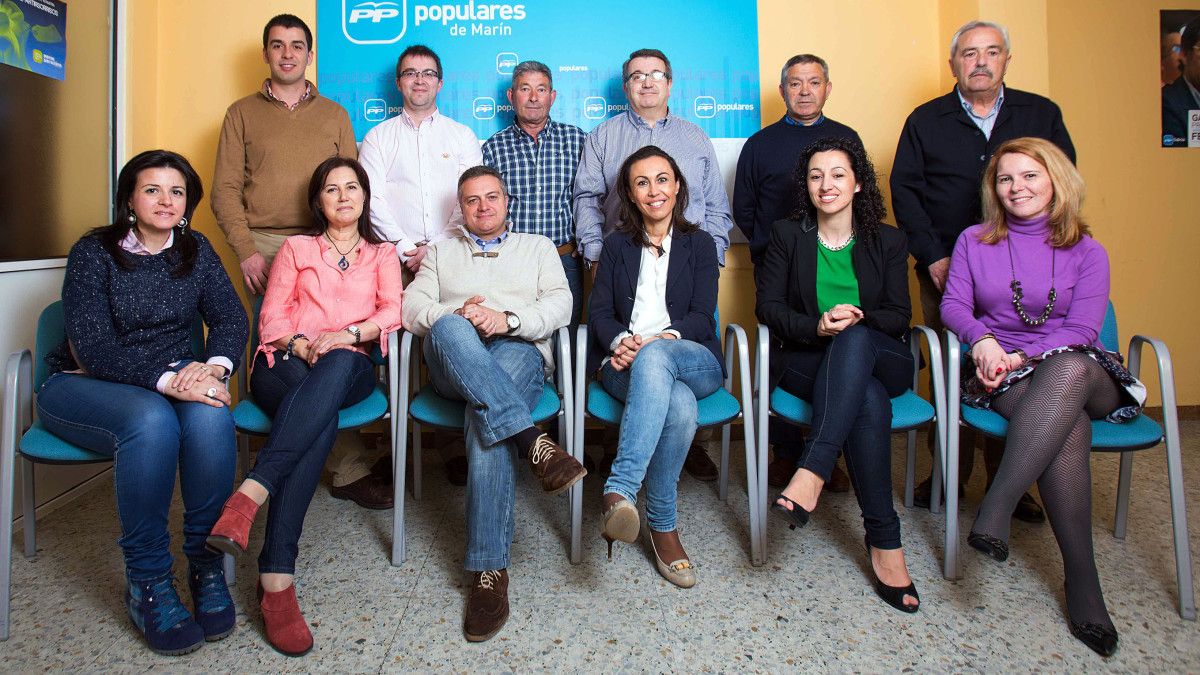 Primer tramo de la candidatura del PP en Marín