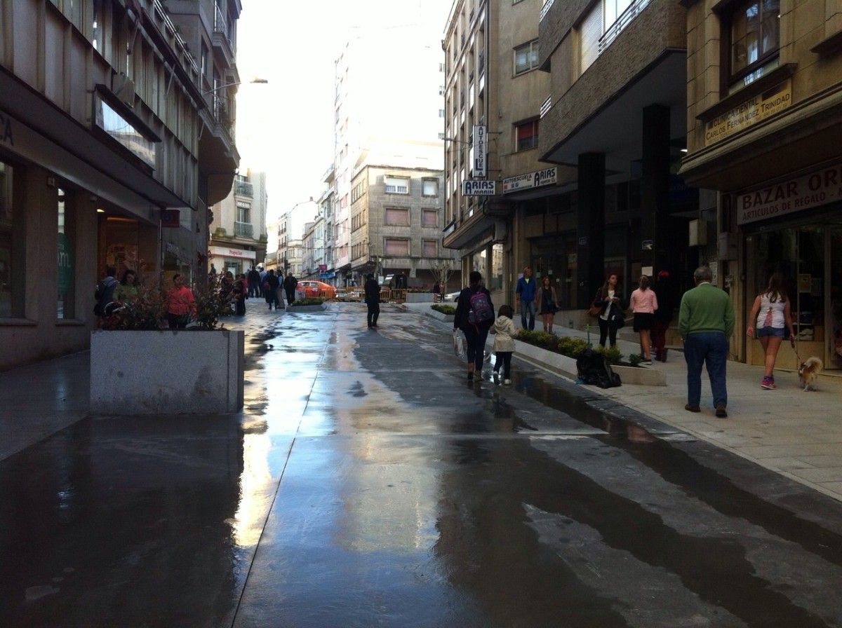 Calle Jaime Janer al término de las obras de humanización